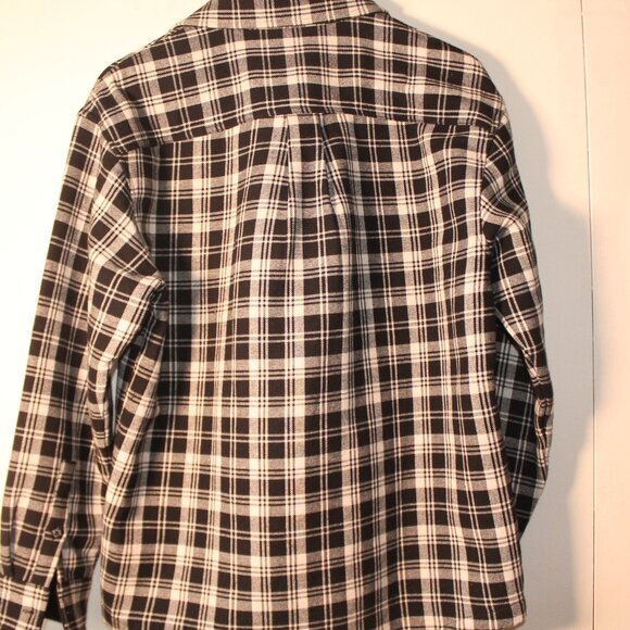 Senma Men’s Casual Check Flannel Button Up Shirt - Picture 5 of 9